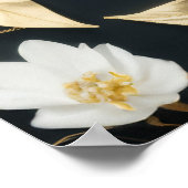 Witgouden bloemenkrans Vrijgezellenfeest Welkom Poster (Hoek)