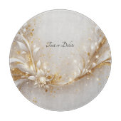 Witgouden bloemsnijplank snijplank (Voorkant)