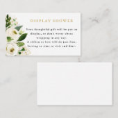 Witgouden bloemstuk douche enclosure kaart (Voorkant / Achterkant)