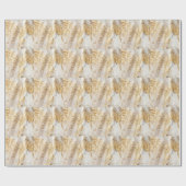 Witgouden borstel geschilderde textuur. cadeaupapier (Vlak)