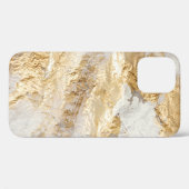 Witgouden borstel geschilderde textuur. Case-Mate iPhone case (Achterkant (horizontaal))