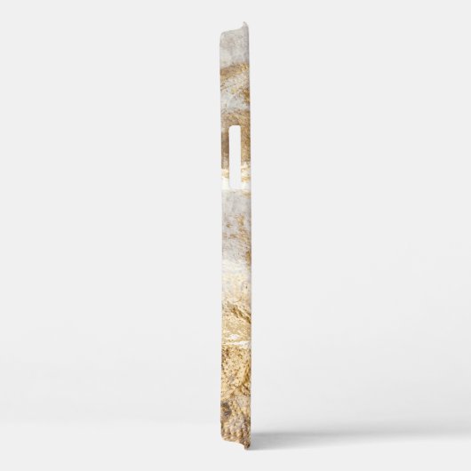 Witgouden borstel geschilderde textuur. Case-Mate iPhone case (Achterkant / Rechts)