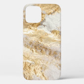 Witgouden borstel geschilderde textuur. Case-Mate iPhone case (Achterkant)