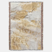 Witgouden borstel geschilderde textuur. deken (Voorkant Verticaal)