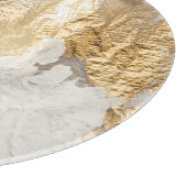 Witgouden borstel geschilderde textuur. snijplank (Hoek)