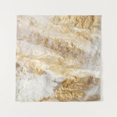 Witgouden borstel geschilderde textuur. wandkleed (Voorkant (horizontaal))