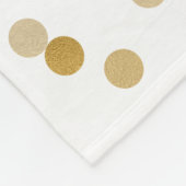 witgouden Confetti Fleece Deken (Hoek)