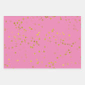 witgouden Confetti Inpakpapier Vel (Voorkant 2)