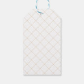 Witgouden doop Heilige Communie Dank u Cadeaulabel (Achterkant)