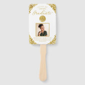 Witgouden foto Medische Verpleegkunde School Afstu Handwaaier (Voorkant)