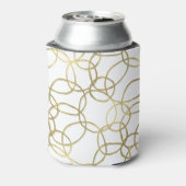 Witgouden Glam Stijlvolle Cirkels 50 en Fabulous Blikjeskoeler (Blikje Achterkant)