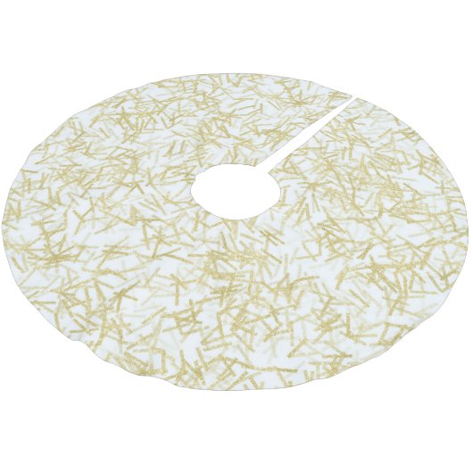 Witgouden glamour glinsterende kerst kerstboom rok (Gekanteld)
