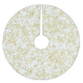 Witgouden glamour glinsterende kerst kerstboom rok (Voorkant)