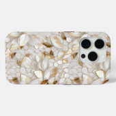 Witgouden lotusbloemen Case-Mate iPhone case (Achterkant (horizontaal))