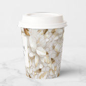 Witgouden lotusbloemen papieren bekers (Links)