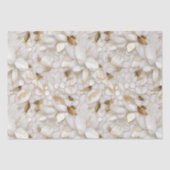 Witgouden lotusbloemen tissuepapier (Voorkant)