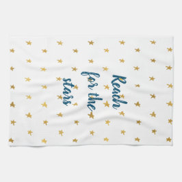 Witgouden sterren theedoek