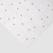 Witgouden Stippen Waterverf bosdieren Tissuepapier (Detail)