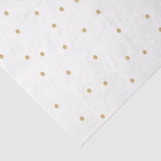 Witgouden Stippen Waterverf bosdieren Tissuepapier (Detail)