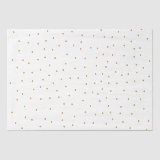 Witgouden Stippen Waterverf bosdieren Tissuepapier (Voorkant)