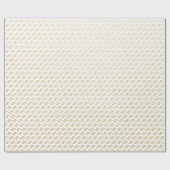 Witgouden strepen Lijnen Spiraalvormige Golven Cadeaupapier (Vlak)