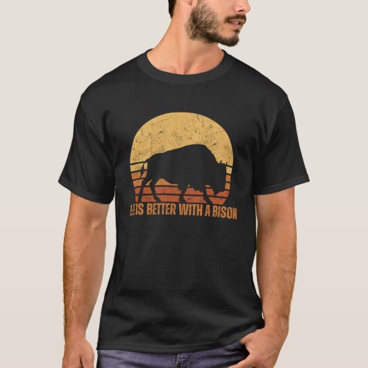 With A Bison Buffalo T-shirt (Voorkant)