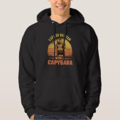 With A Capybara Cute Bodybuilder Rodent Hoodie (Voorkant)