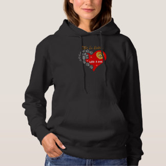 With A Dog Golden Chow Design Hoodie