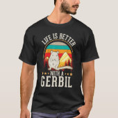 with a Gerbil Racing Rat Gerbil T-shirt (Voorkant)