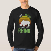 with a Rhino T-shirt (Voorkant)