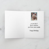 With Age Comes Wisdom Happy Birthday Funny Kaart (Binnen)