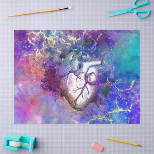 With all my heart tissuepapier (Craft)