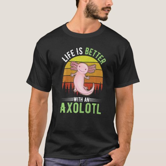 with an Axolotl T-shirt (Voorkant)
