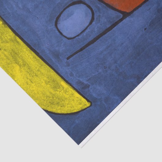 With an Umbrella by Paul Klee Tissuepapier (Detail)