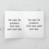 With Care, Always – Minimalist Support Card Templa Kaart (Binnen)