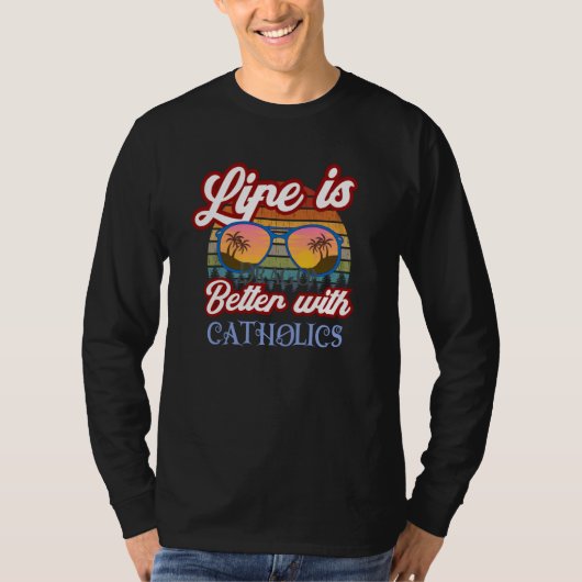 with Catholics Traditional Catholic Prayer T-shirt (Voorkant)