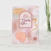 With Deepest Sympathy Abstract Greeting Card Kaart (Voorkant)