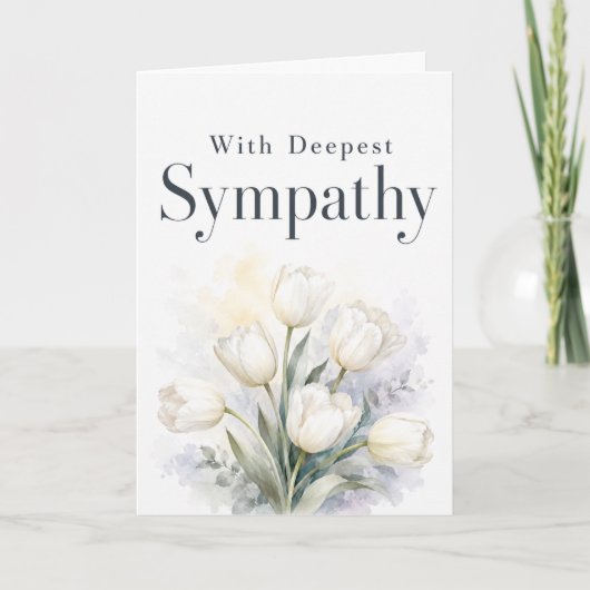 With Deepest Sympathy Card Kaart (Voorkant)