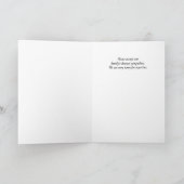 With Deepest Sympathy Card Kaart (Binnen)