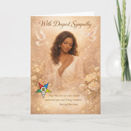 With Deepest Sympathy — Order of the Eastern Star  Kaart