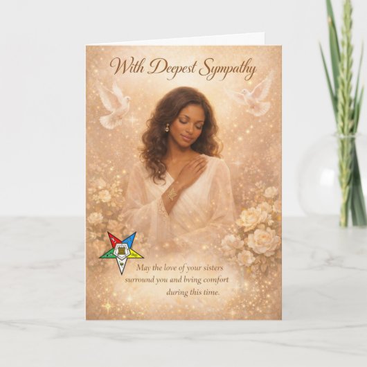 With Deepest Sympathy — Order of the Eastern Star  Kaart (Voorkant)