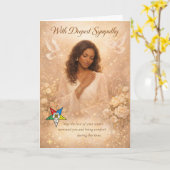 With Deepest Sympathy — Order of the Eastern Star  Kaart (Gele Bloem)