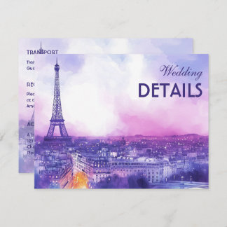 With DETAILS Amour Éternel à la Parisienne Informatiekaartje