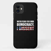 With Fear For Our Democracy Case-Mate iPhone Case (Achterkant)