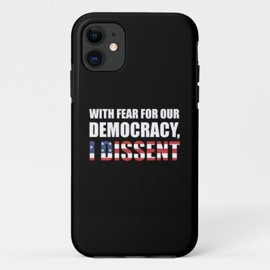 With Fear For Our Democracy Case-Mate iPhone Case (Achterkant)