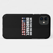With Fear For Our Democracy Case-Mate iPhone Case (Achterkant (horizontaal))