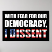 With Fear For Our Democracy Poster (Voorkant)
