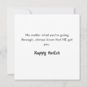 With God All Things Are Possible Easter Card (Achterkant)