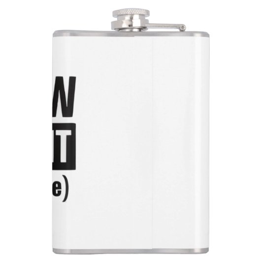 With God All Things Are Possible Heupfles (Achterkant)