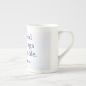 With God All Things Are Possible - Matthew 19:26 Porselein Kop (Rechts)